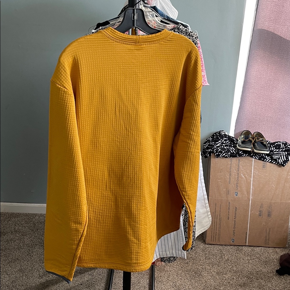 Fayettechill Men's Mustard Crewneck Sweater - Picture 2 of 3
